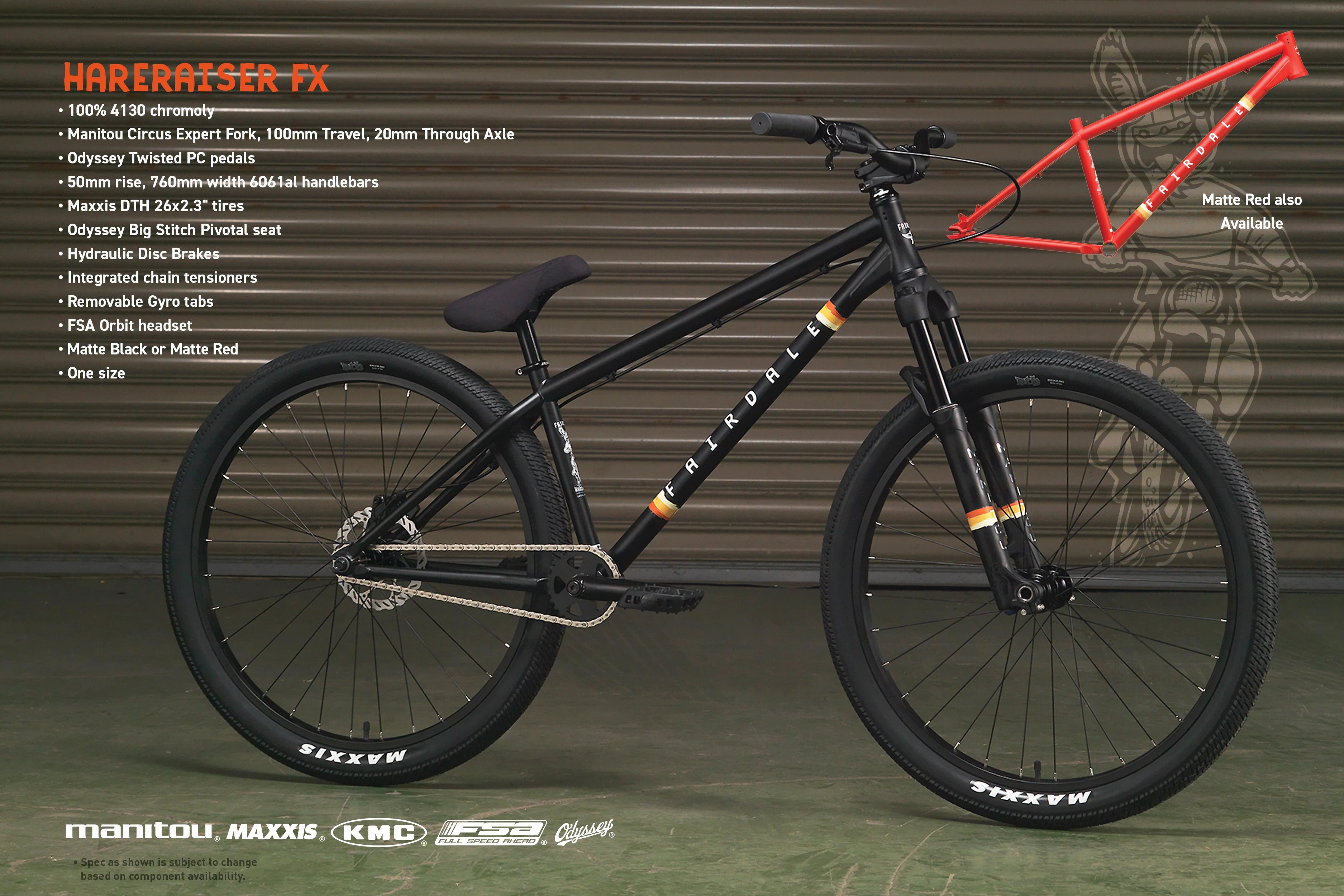 Fairdale Hareraiser FX 26" (Matte Black in S/M & M/L) - Image 15