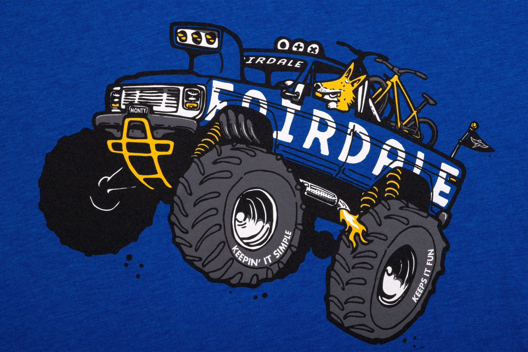 Fairdale Monty Truck Tee (True Royal Blue Tri-blend) - Image 2